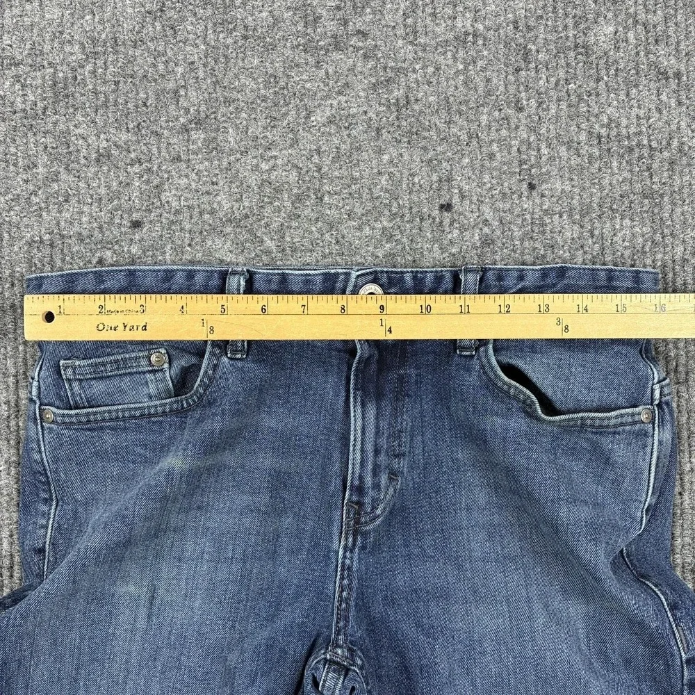 Calvin Klein Jeans Straight Jeans Mens 32x32 Blue Medium Wash Stretch Denim